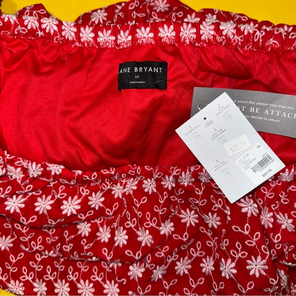 Lane Bryant Red romper - Picture 4 of 5